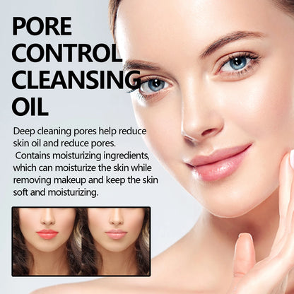 Pore-Control Cleansing Oil: Removes Makeup Gently, Cleans Pores, and Nourishes Skin