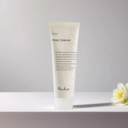 Korean Hexkin Efficient Cleansing Facial Cleanser Time Brightening Deep Get Rid Of Makeup Lavender Cornfower Extract Cleanser