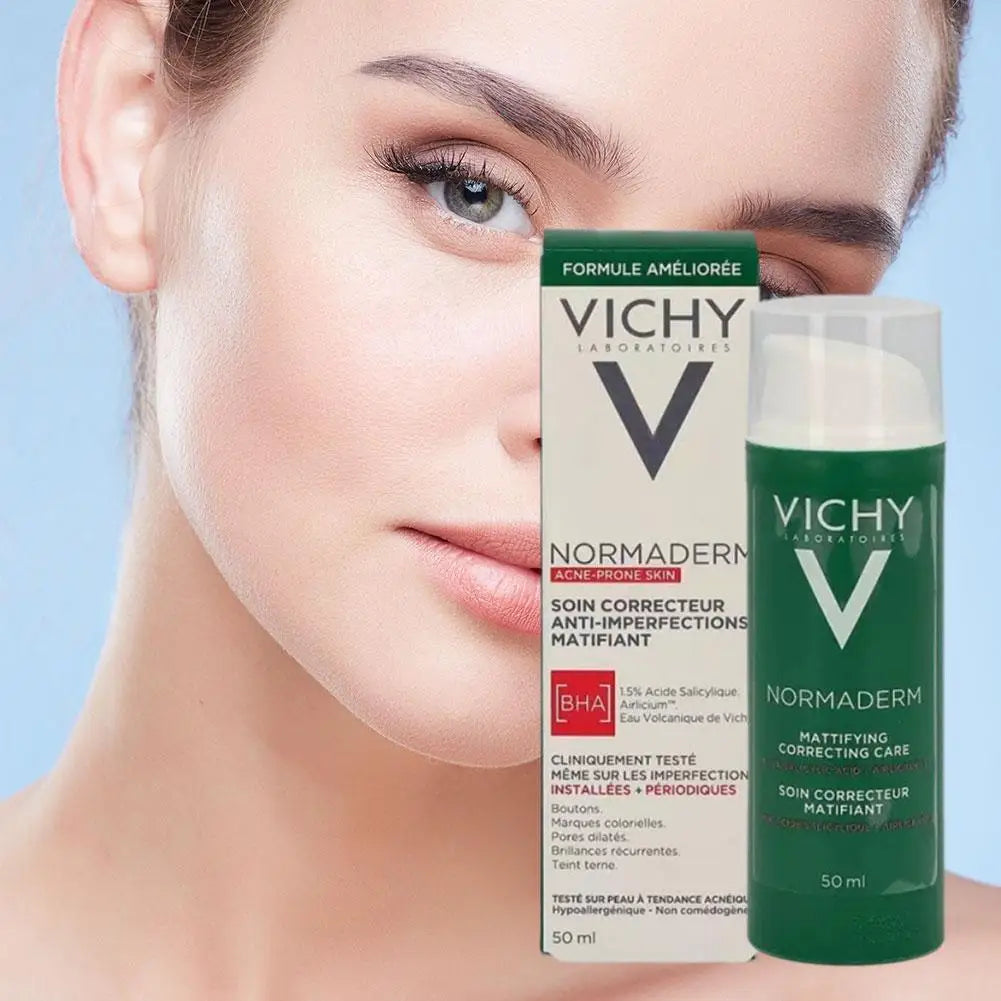 VICHY Flawless Acne Moisturizing Acne Cream Oil Control Facial Repair Soothing And Rejuvenation Skin Care Lotion Women Beauty