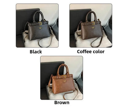 Fashionable Versatile Small Square Bag Women's Retro Crossbody Commuter Bag Ladies Handbag Soft Material Autumn Winter New Model