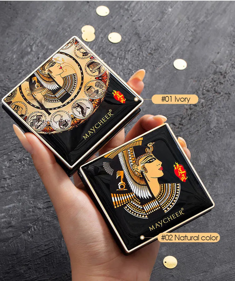 Egyptian style powder for long time oil control concealer, white, makeup free, waterproof and moisturizing