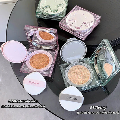 Gege Bear Moisturizing Air Cushion Cream Light Natural Clear Liquid Foundation Brightens Skin Tone Air Cushion BB Cream