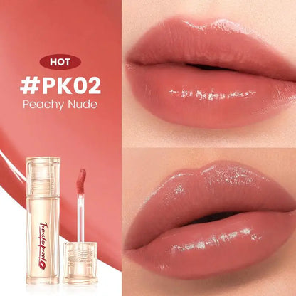 Moisturizing non-stick cup lip glaze long lasting natural Mirror Water Gloss Lipstick Lip beauty Makeup Cosmetics