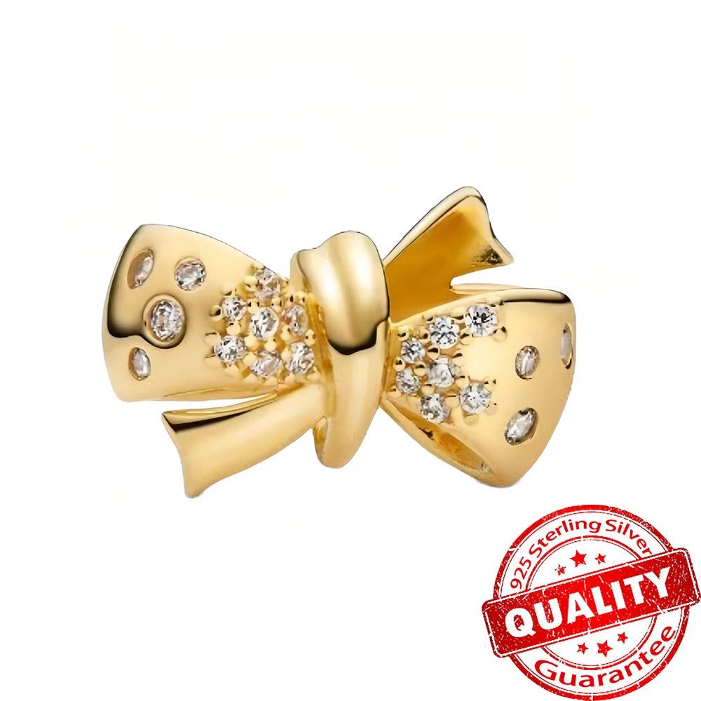 Gorgeous 925 Sterling Silver Stones & Enamel Clip Beads & Seahorse Dangle Charm Fits Bracelet For Women Gold Necklace Pendant