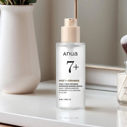 Anua Peach Rice Ceramide Skincare For Daily Defense All Skin Hydrating SPF Sunscreen Barrier Repair Essence Protect Nourish Skin