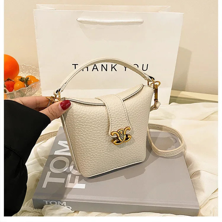 2025 New Arrival! Small Bucket Bag with Chic Design - Lightweight, Versatile Shoulder/Crossbody Carry, Small Fresh Aesthetic