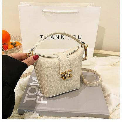 2025 New Arrival! Small Bucket Bag with Chic Design - Lightweight, Versatile Shoulder/Crossbody Carry, Small Fresh Aesthetic