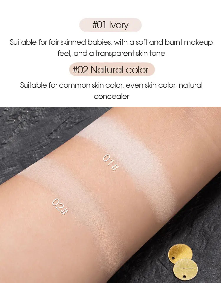 Egyptian style powder for long time oil control concealer, white, makeup free, waterproof and moisturizing