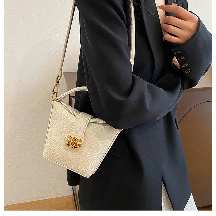 2025 New Arrival! Small Bucket Bag with Chic Design - Lightweight, Versatile Shoulder/Crossbody Carry, Small Fresh Aesthetic