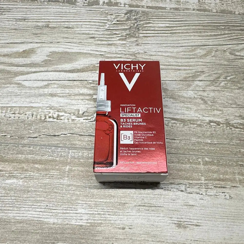 VICHY Red Vitamin B3 Essence 30ml Refreshing Moisturizing Reduce Roughness Improve Elasticity Hydrating Skin Care