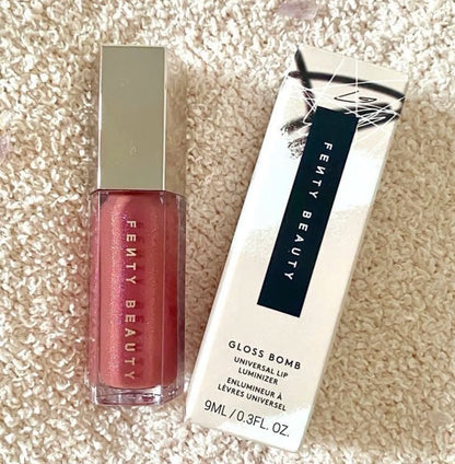 FENTYBEAUTY Cream Lipstick Gloss Bomb HONEY WAFFLES RIRI Sexy Lip Blam Loose Makeup Powder Shiny Lasting Brand High Gloss Repair