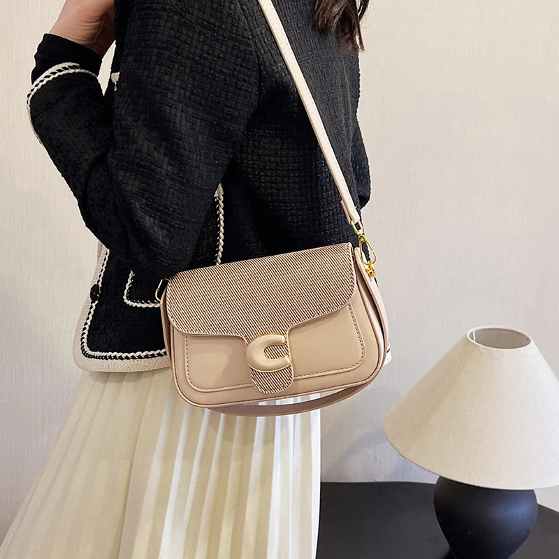 Stylish Quilted Women Messenger Bag - Waterproof Leather Crossbody Shoulder Bag With Adjustable Chain For Travel & Shopping