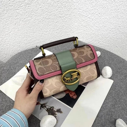 Luxury brand women's bag high-end designer 2024 new autumn and winter plush handbag single shoulder crossbody small square bag