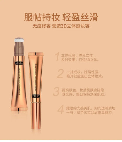 VIBELY High-gloss Concealer and Contouring Stick, brightening, three-dimensional, slimming face, Shadow Blush, multi-functional