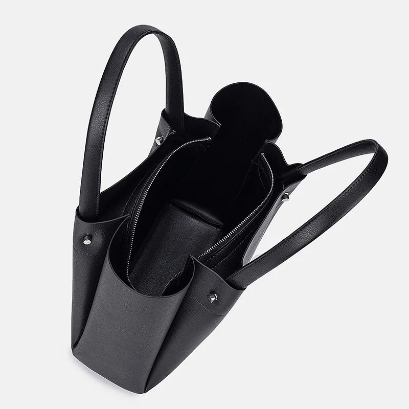 zara Women's Bag New Tote Bag College Style Portable Large Capacity All-in-one Commuter Shopping Bag