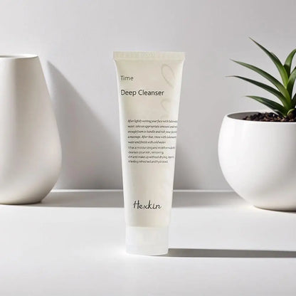 Korean Hexkin Efficient Cleansing Facial Cleanser Time Brightening Deep Get Rid Of Makeup Lavender Cornfower Extract Cleanser