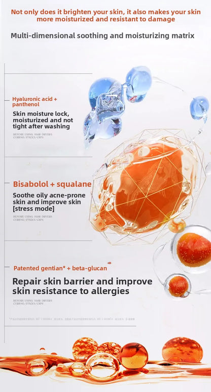 Astaxanthin facial cleanser whitening, oil control, deep cleansing, acne removal, fading marks and pore shrinking facial cleanse