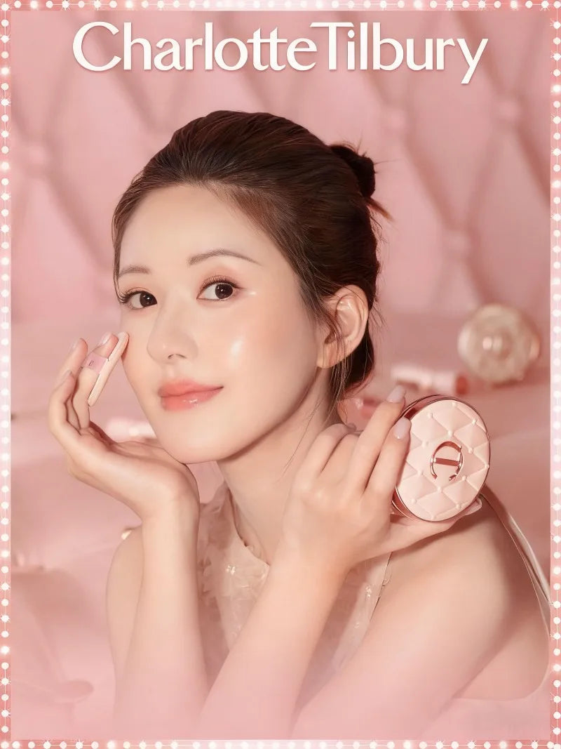 Charlotte Tilbury Shimmer Makeup Air Cushion Lip Gloss Small Gold Tube 7-color Lipstick Show Complexion Celebrity Same Makeup