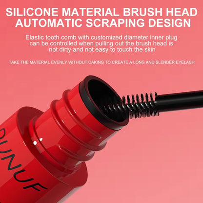 DUNUF Waterproof Mascara Eyelashes Lengthening Long Lasting Silky Lash Black Eyelashes Extension Make Up Beauty Eye Korean Cosmetic