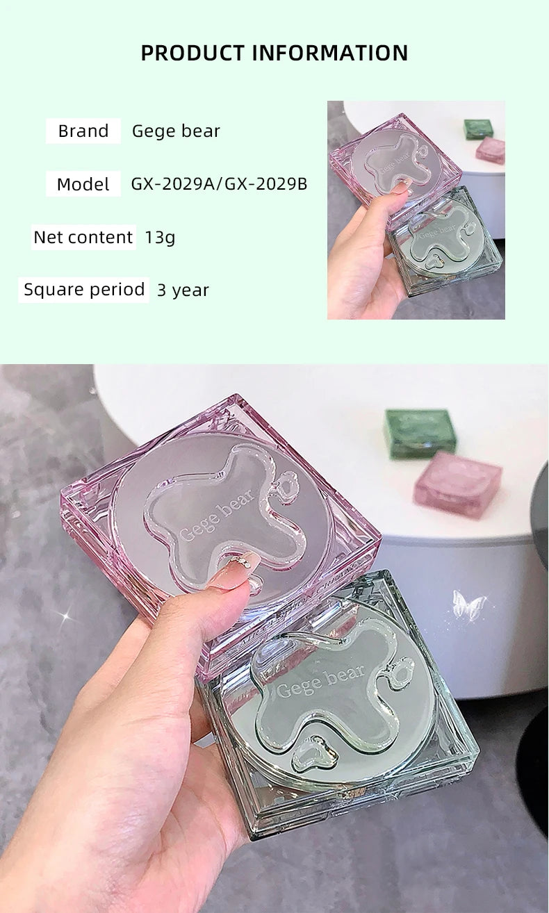 Gege Bear Moisturizing Air Cushion Cream Light Natural Clear Liquid Foundation Brightens Skin Tone Air Cushion BB Cream