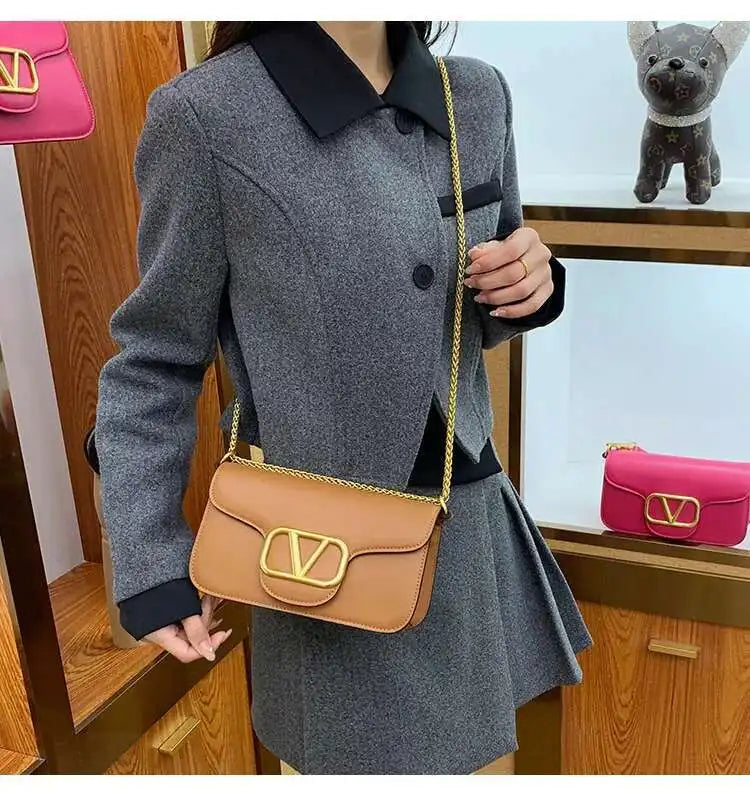 2025 New Underarm Women's Handbag Chain Shoulder Crossbody Bag Fashionable And Versatile High-quality Women's Bag Bolsa Feminina