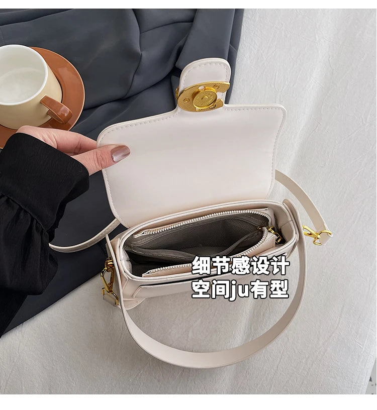 Stylish Quilted Women Messenger Bag - Waterproof Leather Crossbody Shoulder Bag With Adjustable Chain For Travel & Shopping