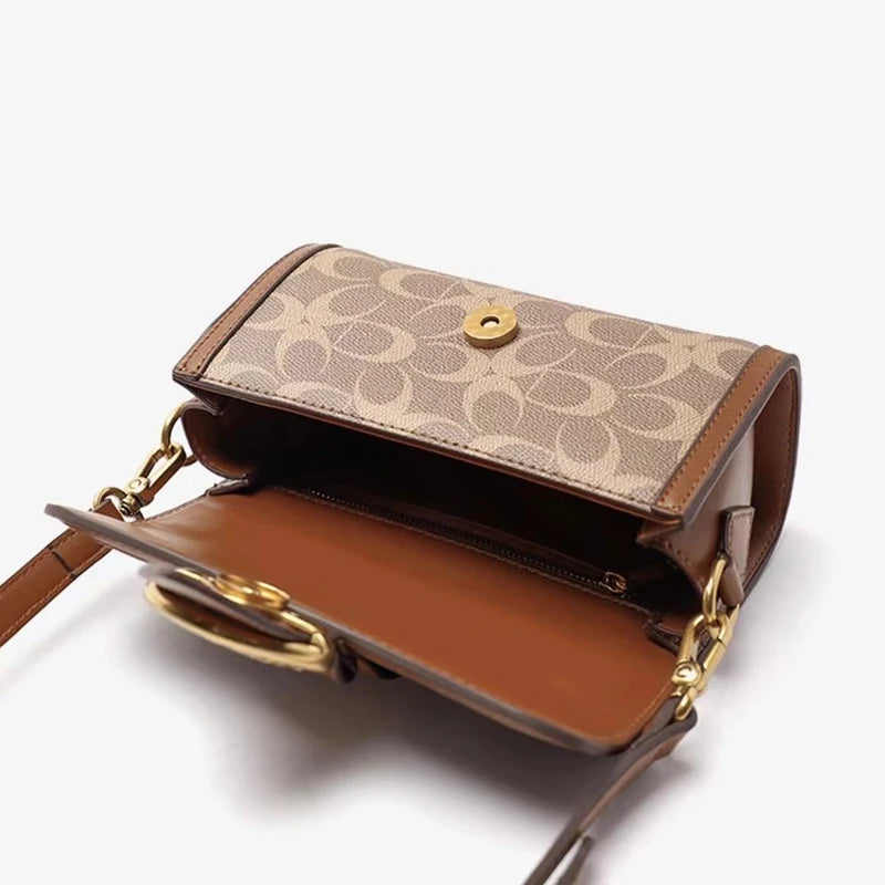 Luxury brand women's bag high-end designer 2024 new autumn and winter plush handbag single shoulder crossbody small square bag