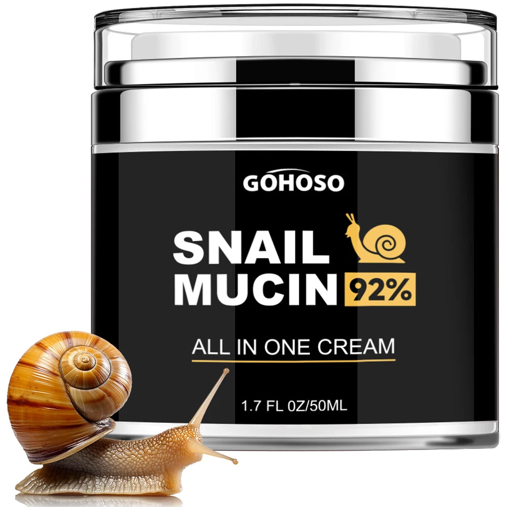 ENVISHA Skin Care Snail Mucus Face Cream Firming Whitening Anti-Aging Wrinkle Moisturizing Hydrating Beauty Health Shrink Pores