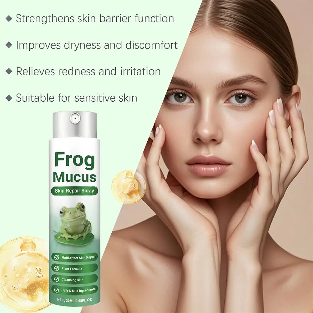 Frog Mucus Skin Repair Spray skin care spray toner pore shrinking acne mark repair for closed acne red skin pore repair skincare