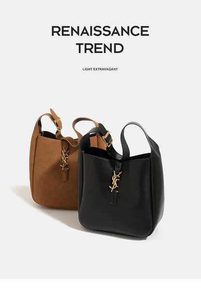 Yangshulin New ROSE Same Style Underarm Bag Water Bucket Bag Large Capacity Single Shoulder Commuter Female