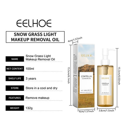 Centella Cleansing Oil Facial Makeup Remover Moisturizing Face Refresher Cleaning Centella Asiatica Extract Vitamin E Skin Oil