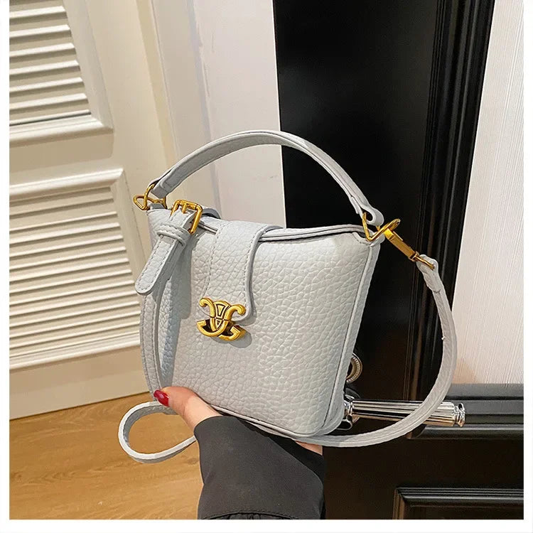 2025 New Arrival! Small Bucket Bag with Chic Design - Lightweight, Versatile Shoulder/Crossbody Carry, Small Fresh Aesthetic