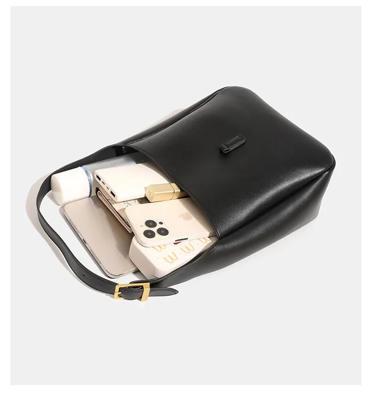 Yangshulin New ROSE Same Style Underarm Bag Water Bucket Bag Large Capacity Single Shoulder Commuter Female