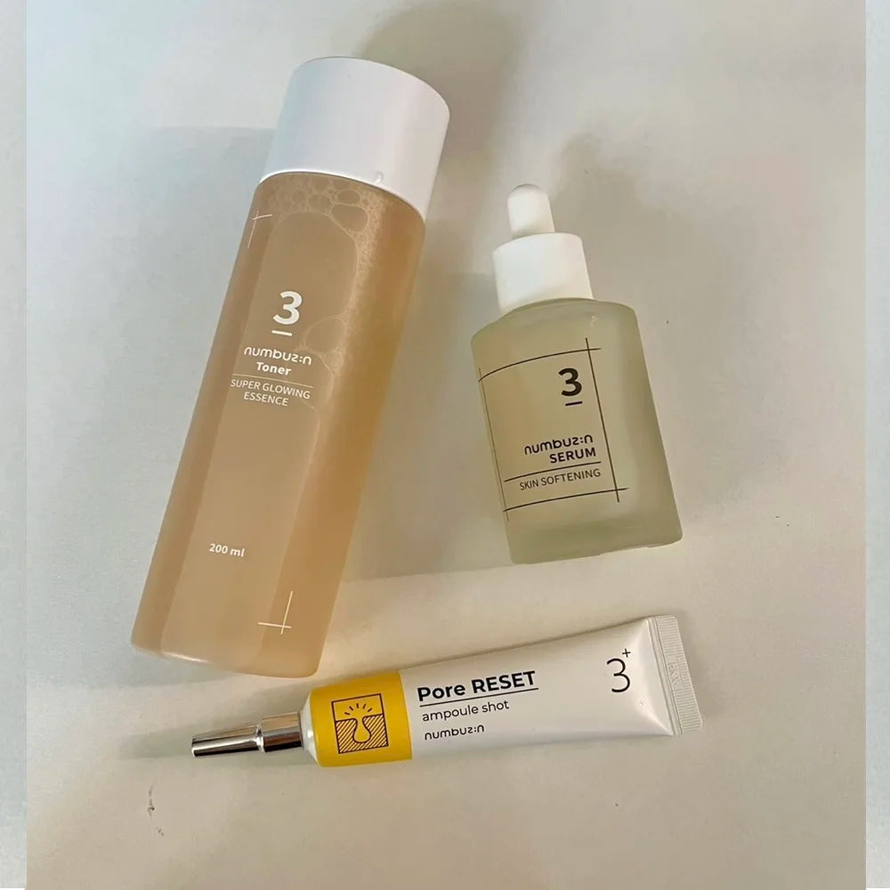 Numbuzin Number 3 Essence Soft Texture Essence Face Smoothing Serum Tone-up Cream Super Glowing Toner Korean Number 3 Skin Care