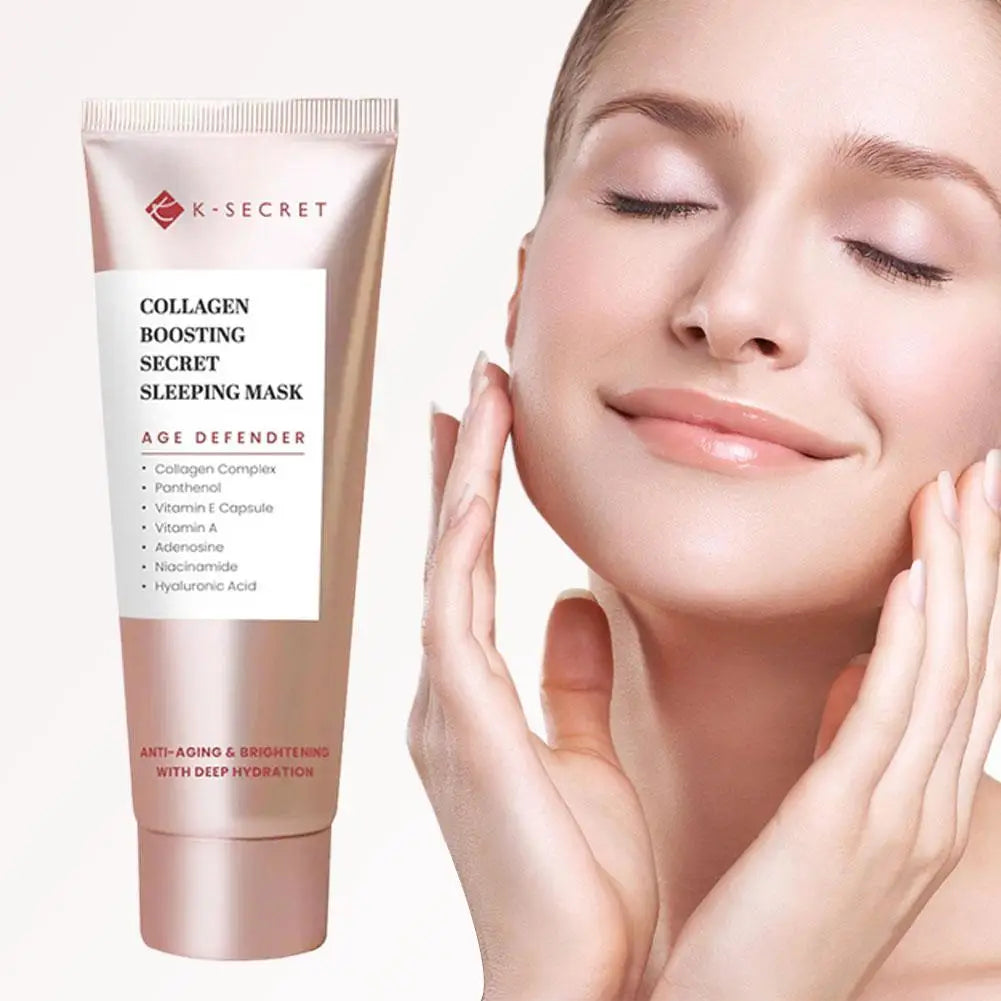 K-SECRET Face Mask Collagen Anti Wrinkle Moisturizer Cream Hydrating Anti-aging Anti Wrinkles Face Mask Cream Facial Skin Care