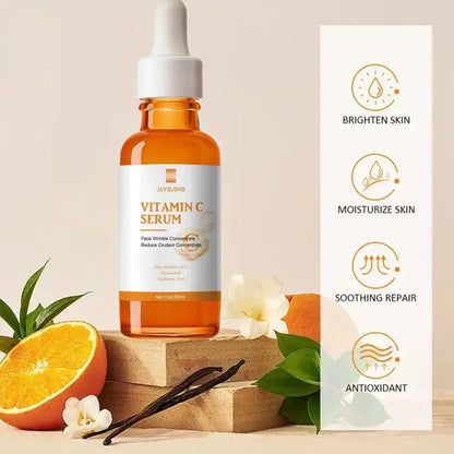Vitamin C Wrinkle Remover Face Serum Lifting Firming Fade Fine Lines Anti-aging Essence Whitening Brighten Nourish Skin Care