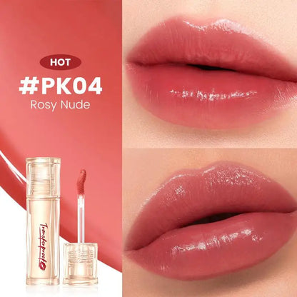 Moisturizing non-stick cup lip glaze long lasting natural Mirror Water Gloss Lipstick Lip beauty Makeup Cosmetics