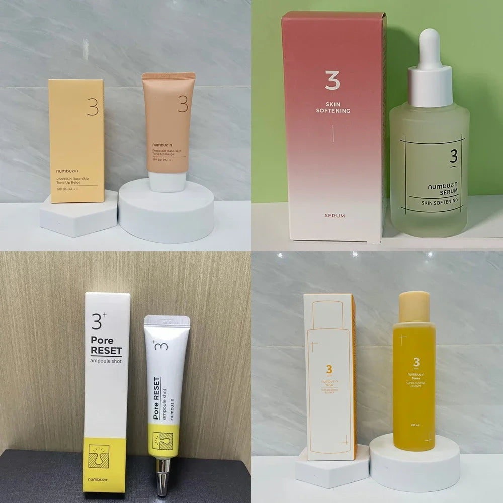 Numbuzin Number 3 Essence Soft Texture Essence Face Smoothing Serum Tone-up Cream Super Glowing Toner Korean Number 3 Skin Care