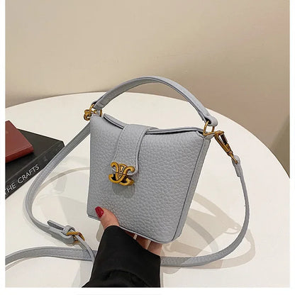 2025 New Arrival! Small Bucket Bag with Chic Design - Lightweight, Versatile Shoulder/Crossbody Carry, Small Fresh Aesthetic