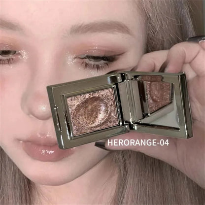 Diamond Monochrome Highlighter Eyeshadow Palette Chameleon Metallic Green Brighten Eye Shadow Fine Flash Eye Makeup Cosmetic