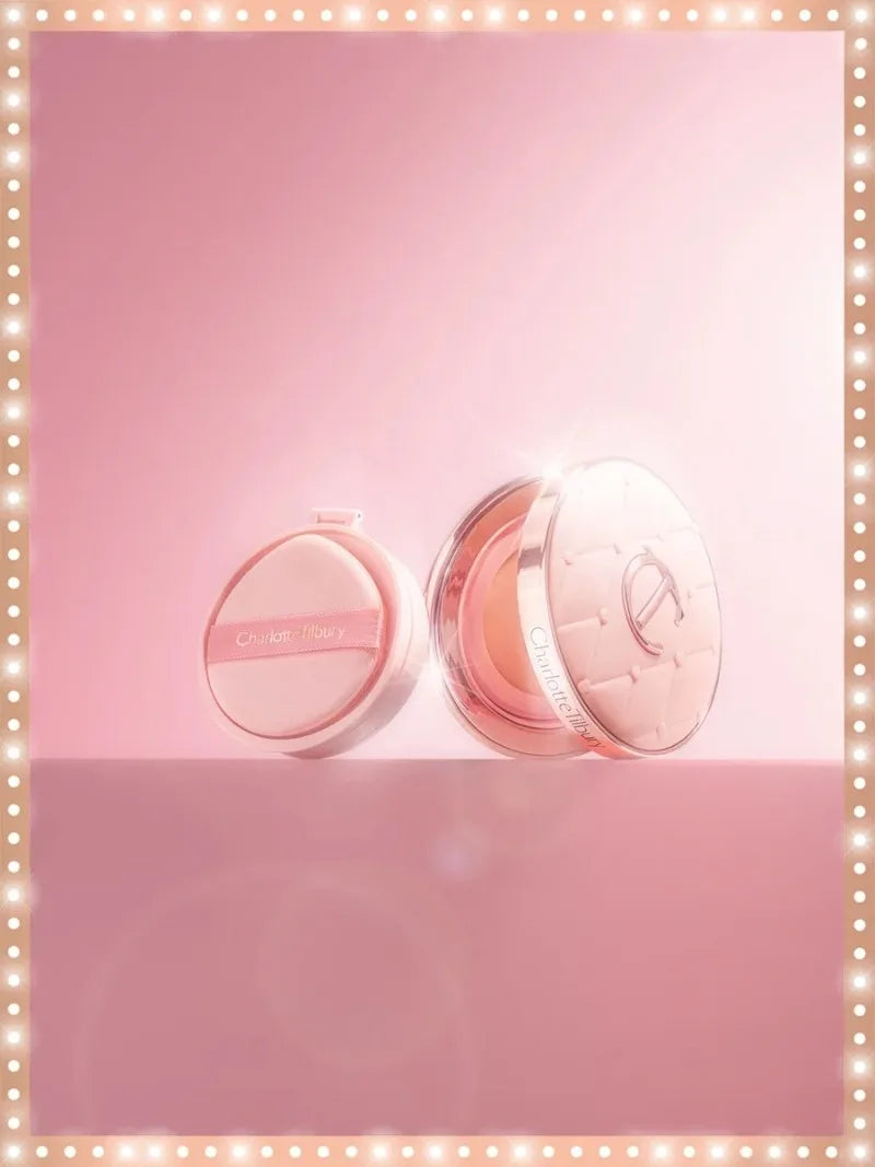 Charlotte Tilbury Shimmer Makeup Air Cushion Lip Gloss Small Gold Tube 7-color Lipstick Show Complexion Celebrity Same Makeup