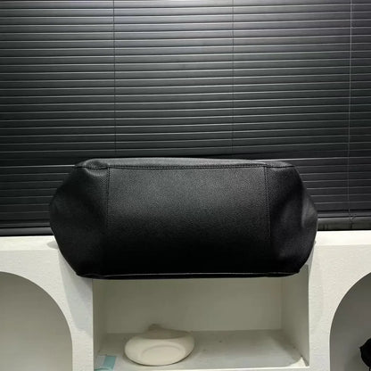 Ladies' fashionable vegan leather oversized handbag with large capacity, simple and versatile shopping bag