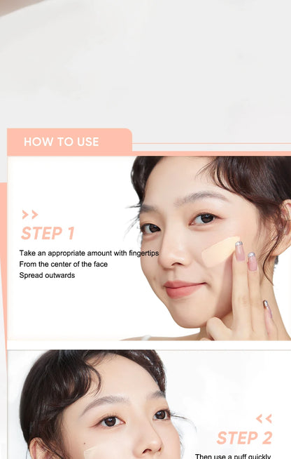 Judydoll Oil-Control Foundation, Long-Lasting, Matte Finish, Full Coverage, Oil-Free, Sweat-Proof, Flawless Skin, Oil Skin