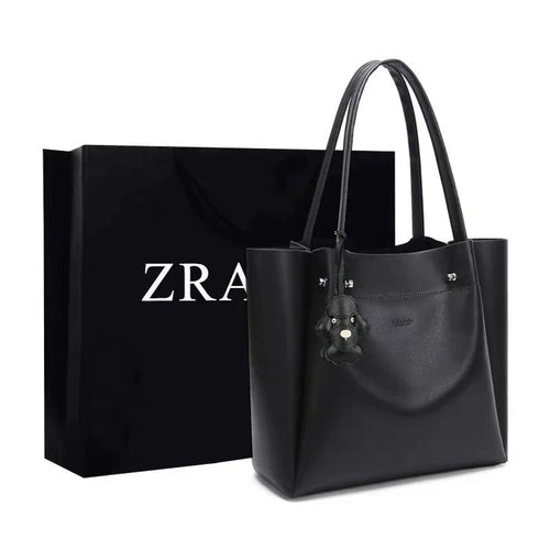 zara Women's Bag New Tote Bag College Style Portable Large Capacity All-in-one Commuter Shopping Bag