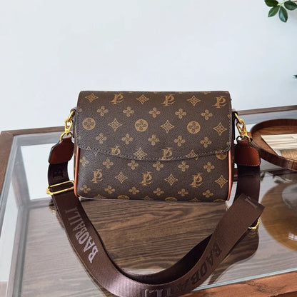 Fashionable Waterproof Messenger Bag for Women Designer Leather Crossbody Handbag Elegant Shoulder Purse