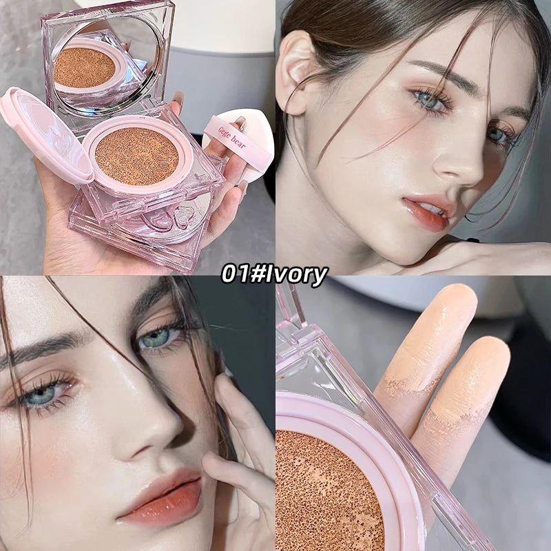 Gege Bear Moisturizing Air Cushion Cream Light Natural Clear Liquid Foundation Brightens Skin Tone Air Cushion BB Cream