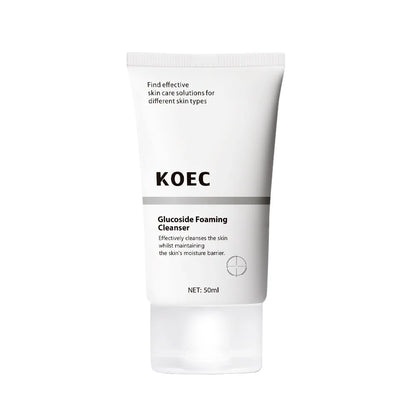 50ml KOEC Glucoside Foaming Cleanser Effective Cleanse Low-Foaming Oily Skincare Remain Moisture Coco-Glucoside Decyl-Glucoside