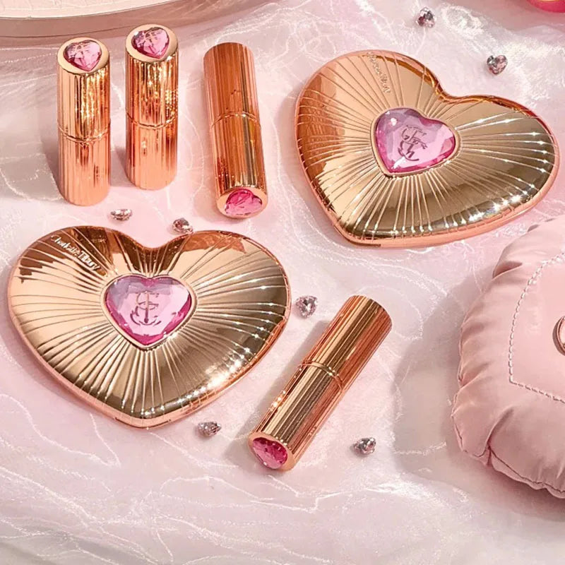 Charlotte Tilbury Heart Shape Double Splicing Two Colors Powder Blusher Powder Unique Design Makeup Products Star Powder Blusher