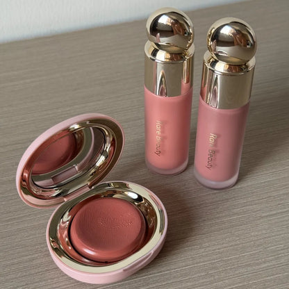 Hot Beauty Liquid Blush Lip Stain Enlighten Powder Portable Makeup Mirror Dual-use Waterproof Lip Glaze Brightening Smooth