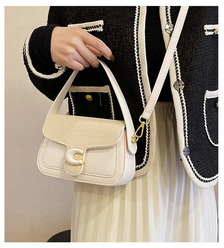 Stylish Quilted Women Messenger Bag - Waterproof Leather Crossbody Shoulder Bag With Adjustable Chain For Travel & Shopping